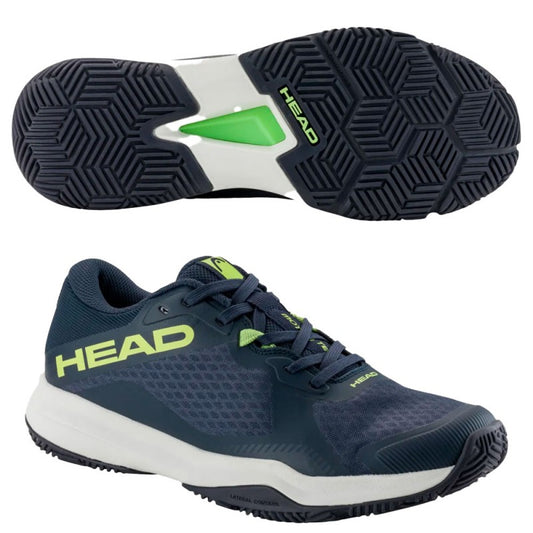 Head Motion Team Men Padel Shoes Navy/Lime